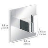 WENKO Turbo-Loc® Uno Quadro Stainless Steel Wall Hooks - No