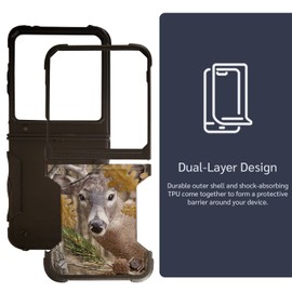 CasesOnDeck For [Moto RAZR (2024 ONLY)][DUAL TACTICAL][Hybr - Deer Tree Camo
