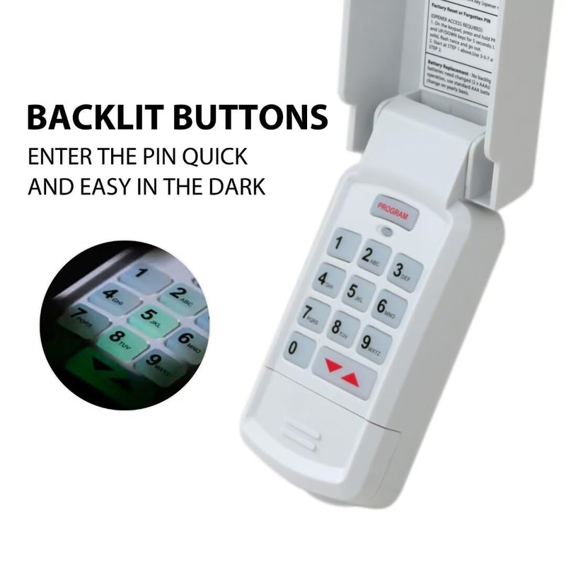 BGEHHCY New Version Wireless Keyless Entry Keypad 37224R for Genie