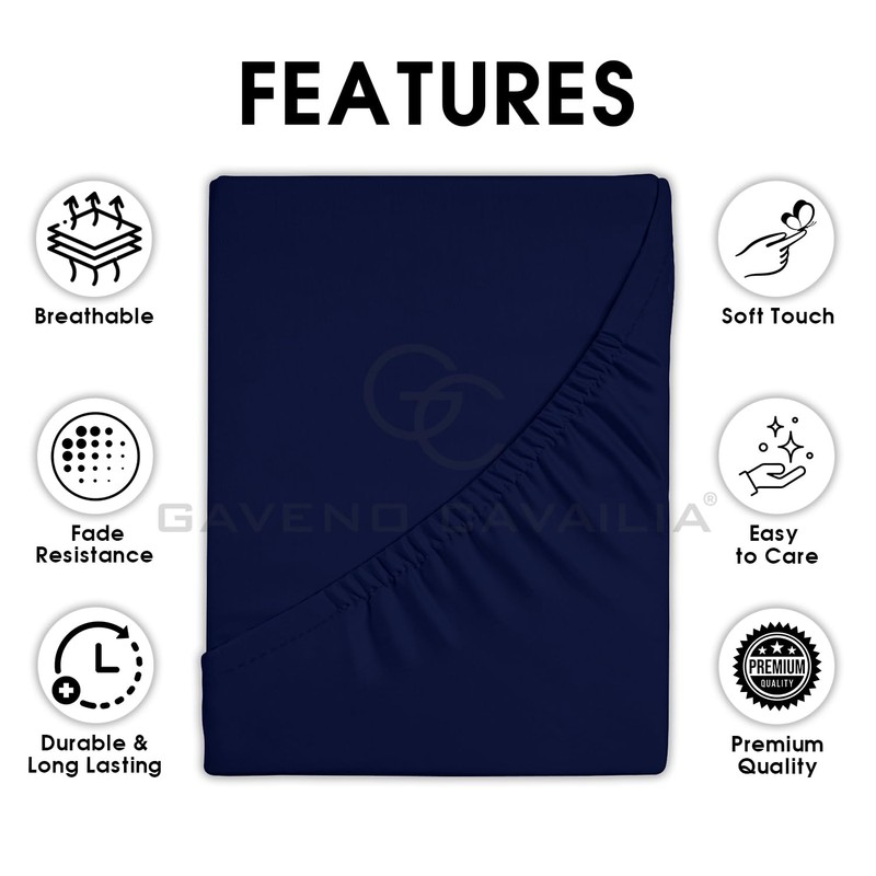 GC GAVENO CAVAILIA Fitted Sheet Single Bed | 10" (25cm)