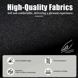EDIETH Front and Rear Seat Covers for Toyota 4Runner 2011–2024 Composite Sponge Padding Full Set with Headrest Covers, Protects Against Kids, Pets & Trail Mess Black