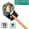 3PACK 90 Degree USA Canada Male Nema 5-15P 3 Pole