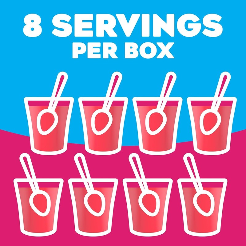 Jell-O Raspberry Sugar-Free Gelatin Mix (0.3 oz Boxes, Pack of