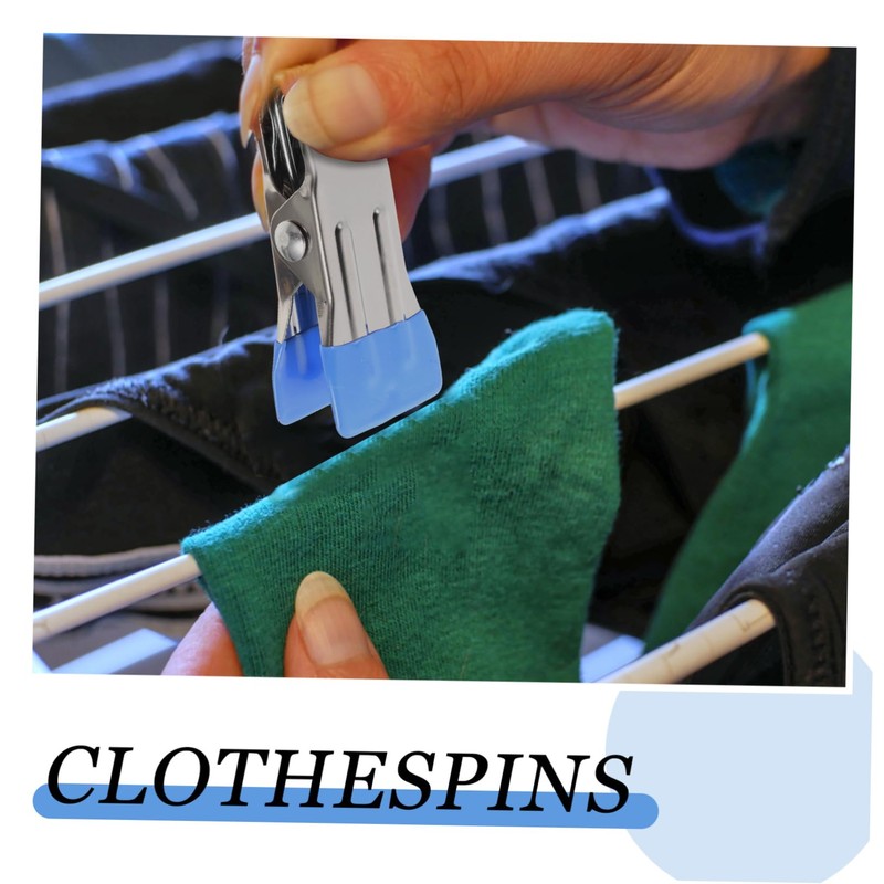 IWOWHERO 30pcs Winter Pool Cover Clips Stainless Steel Fixing Clamps
