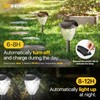 Ensenior 8-Pack Solar Lights Outdoor, Auto ON/Off 6500K LED Solar