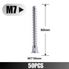 Confirmat Screws, 50 PCs Pack M7 x50mm, Hex Socket Drive