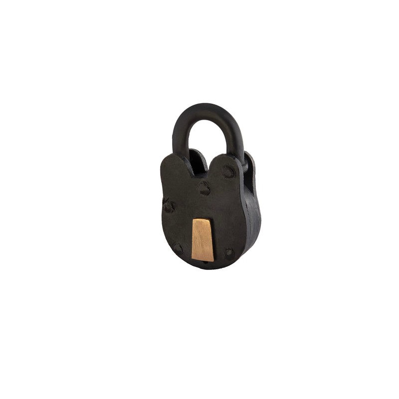 STALLION HARDWARE Antique Iron Padlock Set - 3” Handcrafted Cast