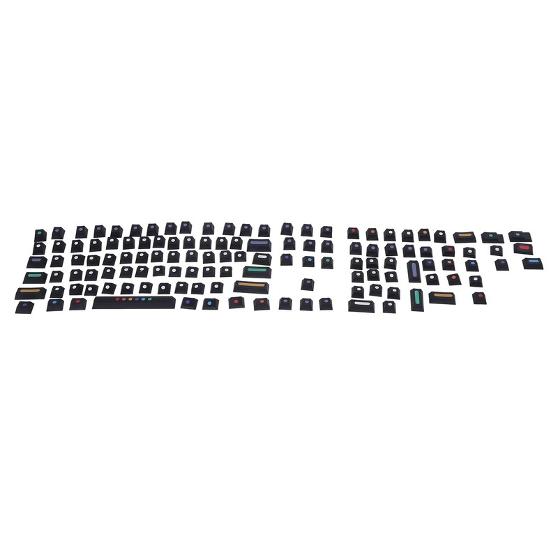 Dot Keycap Dye Sublimation Mechanical Keyboard Compatible with 61/64/68/87/96/104/108Black