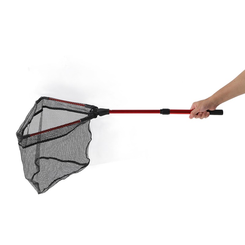 Floating Fishing Net Aluminum Alloy Hex Structural Mesh Extended Handle
