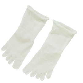 Cocoon Fit Silk, Wear it inside your favorite socks for warmth, 1st layer of cold socks, very thin silk five-toe socks (S) 99% silk, Made in Japan