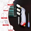 Alwalkee 13-Piece Glass Cutting Tool Kit, Oil Feed Cutter with