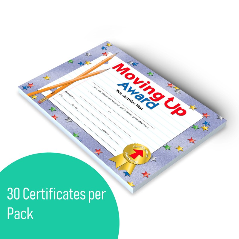 Hayes Moving Up Award Certificates, Student Promotion & Graduation Certificate,