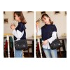 Gran Capacidad Bolso Bandolera Mujer Oxford Negro