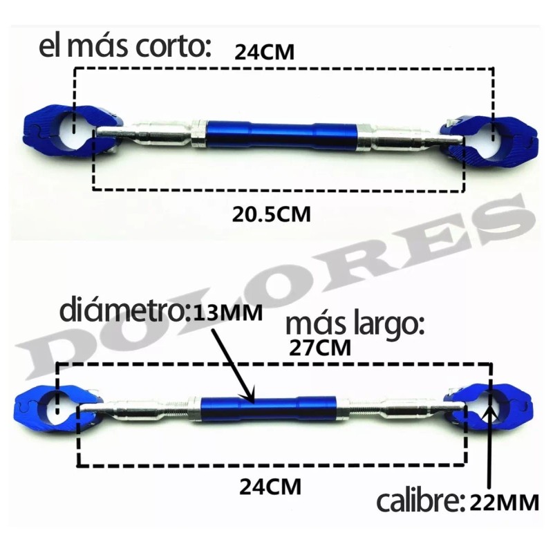Dolores Metal Motorcycle Stunt Stabilizer Bar Puños Moto Universales