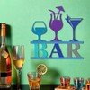 ARTINME Metal Bar Wall Decor,Modern Fashion Bar Decorations For The