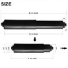 2 Pack - Black Toilet Paper Holder Spring Loaded Roller