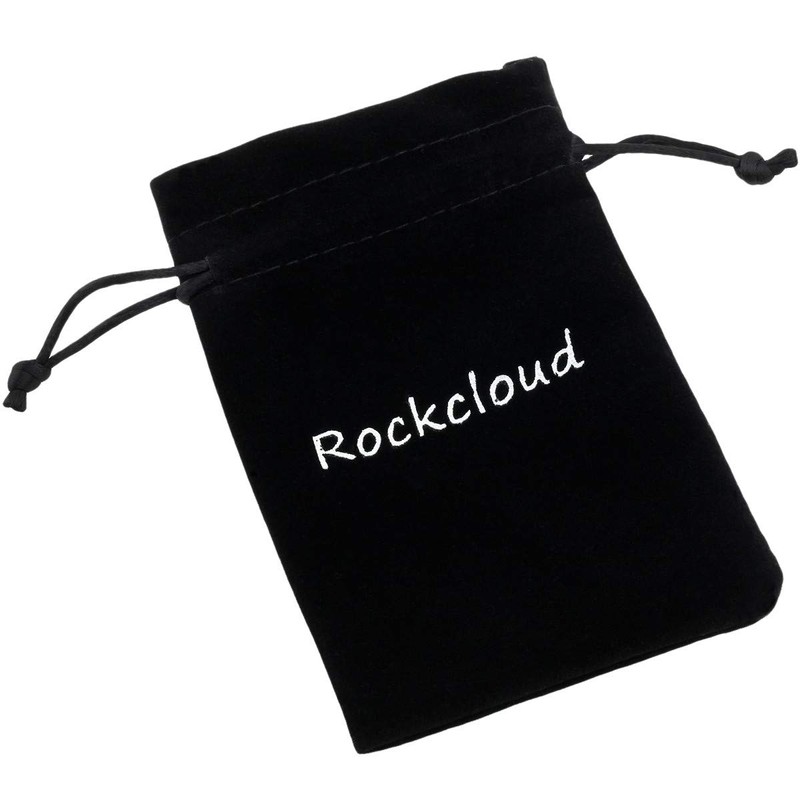 Rockcloud 2Pcs Black Obsidian Fox Cabinet Knob Door Cupboard Pull