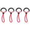 ROUGH & ROAD Fastener Hook Quick Open Zip Tab, Red,