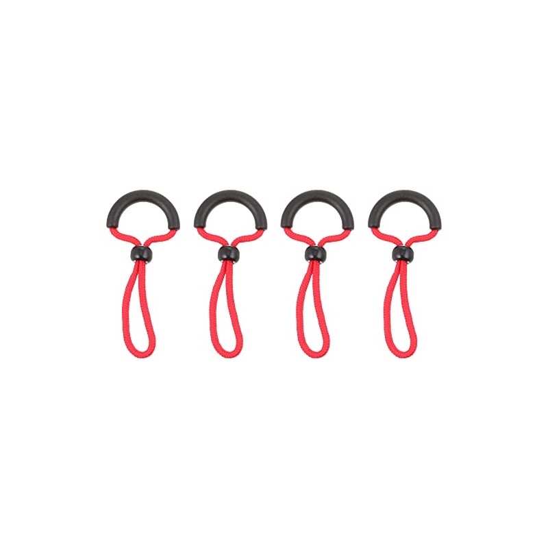 ROUGH & ROAD Fastener Hook Quick Open Zip Tab, Red,