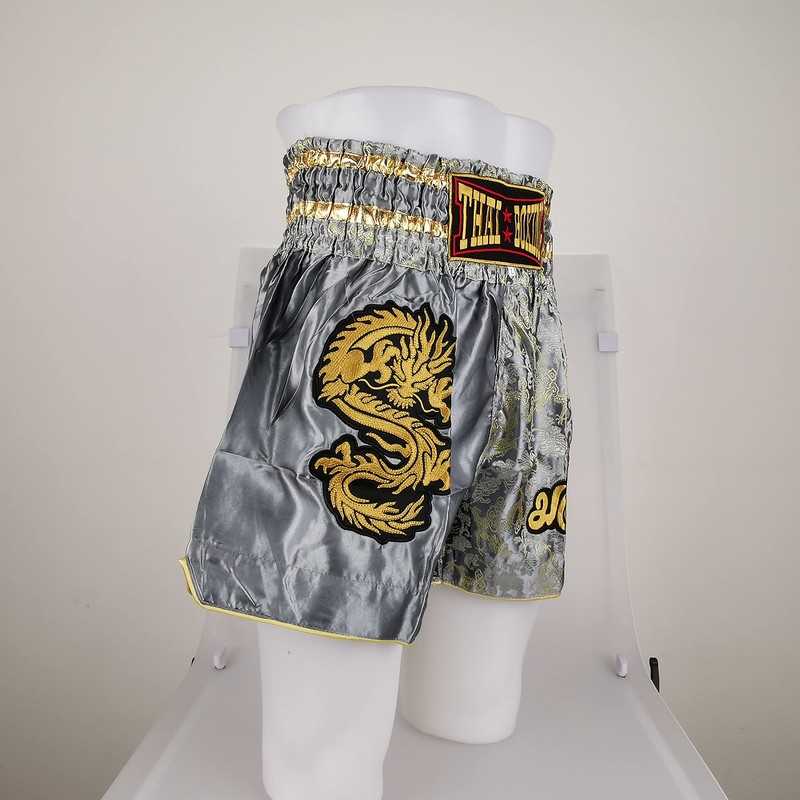THAI BOXING Embroidered Muay Thai Pants, Dragon Dragon, Kickboxing, Martial