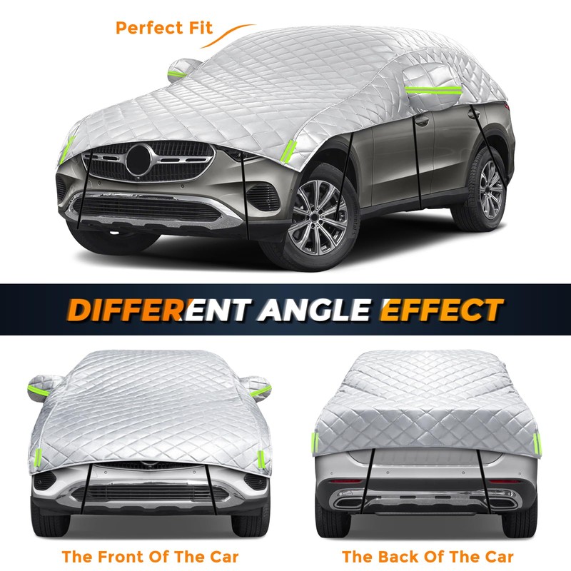 Kistrba Hail Car Cover for SUV 180-201 Inches Long, 4-Layer