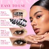 Self Adhesive Eyelashes Mange Pre Glued Lash Clusters 100 pcs