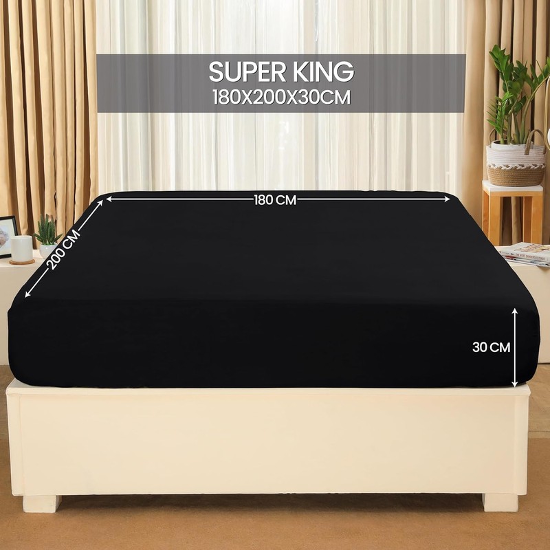 Utopia Bedding - Fitted Sheet 180 x 200 cm up