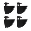 Adjustable Glass Shelf Bracket, Qikuver Adjustable Wood/Glass Shelf Bracket Wall