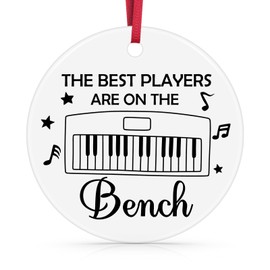 Piano Gifts for Piano Players Gifts for Music Lovers Christmas Ornament Music Lover Gift for Women Musician Themed Gift Ceramic Ornament Teacher’s Day Birthday Christmas Thanksgiving Present