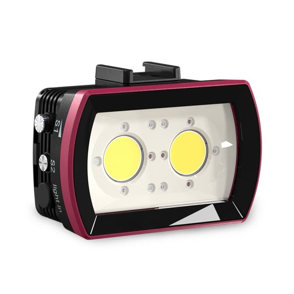 Seafrogs Diving Video Light Waterproof 130FT/40M White Red Blue Light