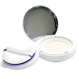 Mataba DIY cushion compact eye case 73 x 73 x 27 mm, white + silver, 1 piece / 마타바 DIY 쿠션팩트 아이 케이스 73 x 73 x 27 mm, 화이트 + 실버, 1개
