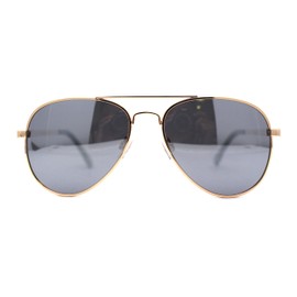 Color Mirror Anti-glare Polarized Classic Iconic Officer Metal Rim Sunglasses Gold Silver Mirror