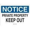 Brady 69446 Premium Fiberglass Admittance Sign, 10" X 14", Legend