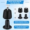 Metal Matte Black Shower Knob 2 Piece Replacement, Compatible with