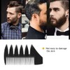 Professional Hair Styling Comb Set, Black, Wide Tooth Detangling Combs,