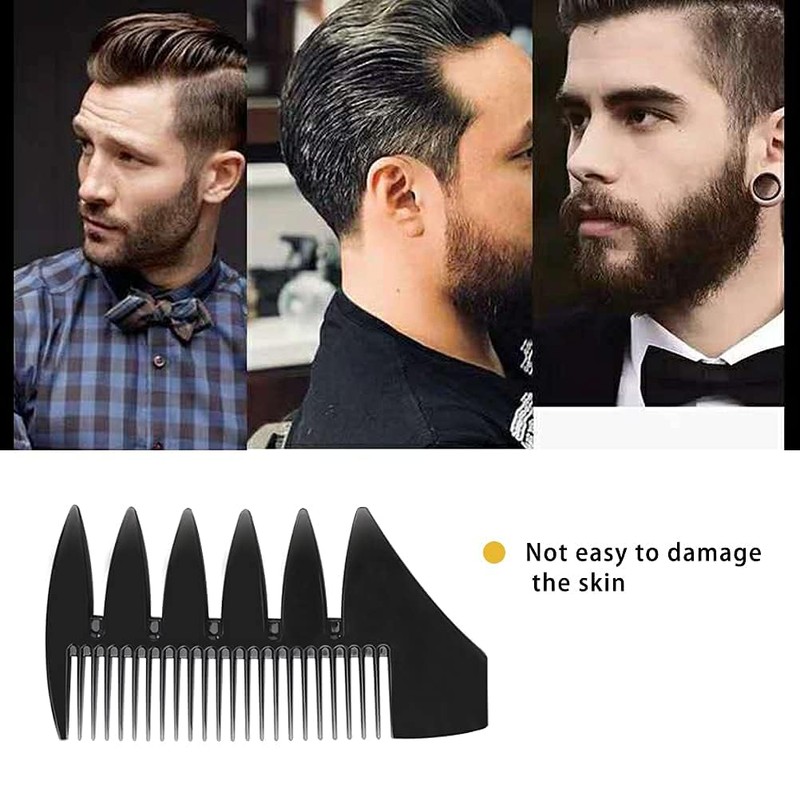 Professional Hair Styling Comb Set, Black, Wide Tooth Detangling Combs,