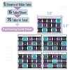 Mr. Pen- Bible Tabs, 75 Tabs, Celestial Symphony, Silver Foil