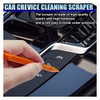 DUSCOKE 3PCS Plastic Scraper Tool - Multi-Purpose Non-Scratch Scrapers Cleaning