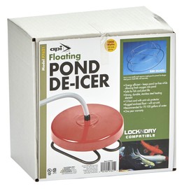 API® Pond Heater and De-Icer | Floating Water Warmer for Outdoor Ponds with Fish | Safe for Plastic Stock Tanks Up to 300 Gallons | Made in USA (1000 Watt, Floating)