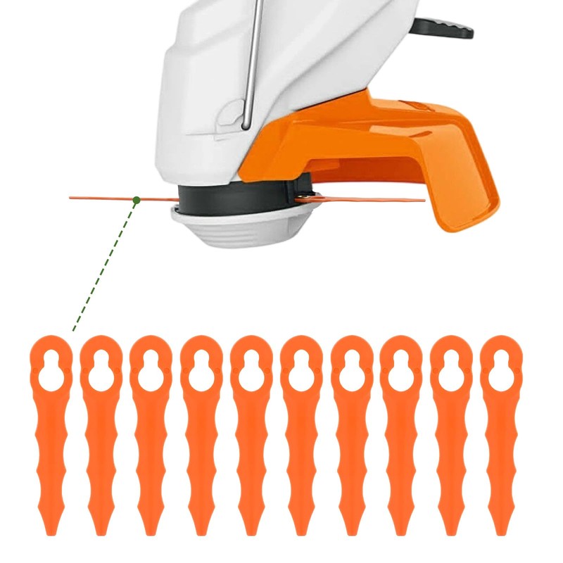 Rohacir 100 Pcs Plastic Blades for Stihl PolyCut 2-2 PolyCut