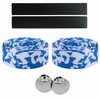 KINGOU White & Blue Camouflage EVA Road Bike Handlebar Tape