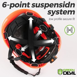 GREEN DEVIL X-Armor Series Hard Hat Vented ABS Work Hardhat for Men Women ANSI Z89.1 Approved Cascos De Construccion Safety Helmet Ideal for Industrial & Construction