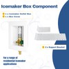 1-PACK GUOFIS Icemaker Outlet Box with 1/2" PEX Crimp Inlet
