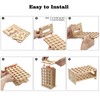 ELLDOO Rollerball Perfume Organizer, 24 Spaces Bamboo Perfume Storage Holder