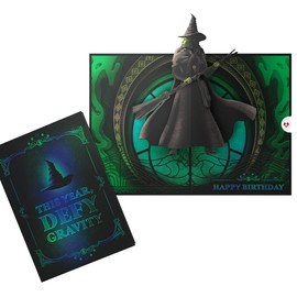 Lovepop Wicked Birthday Pop-Up Card for Her and Him - 3D Greeting Cards for Boys, Girls, Men, Women - Defy Gravity - 5" x 7" Card - Blank Notecard and Envelope Included