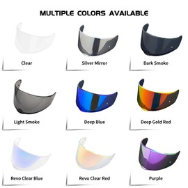Helmet Visor for Strada 2 Strada 3 FT2 VECTOR FF801 FF397,Motorcycle Helmet Visor Shield Replacement Anti-Scratch Windproof Full Face Motorcycle Face Shield (Clear-day and night)(Clear)