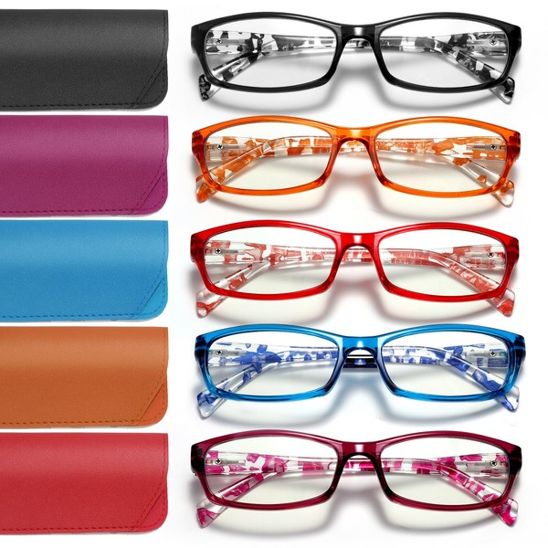 kunchu 5 Pack Blue Light Glasses for Women - Bluelight
