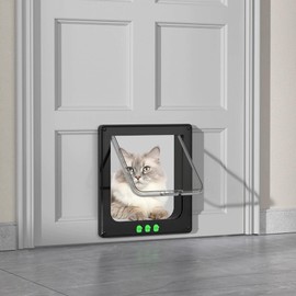 Moaobooh Cat Door, Cat Flap, Weatherproof, Easy Installation, Dog Flap for Indoor Outdoor Door, Window, Wall