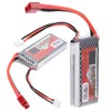 7.4V 1300mAh 30C Lipo Battery with T Plug Rechargeable Lithium