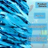 Windkream 6 Pack 29x108 Inch Teal Blue Wavy Tinsel Foil